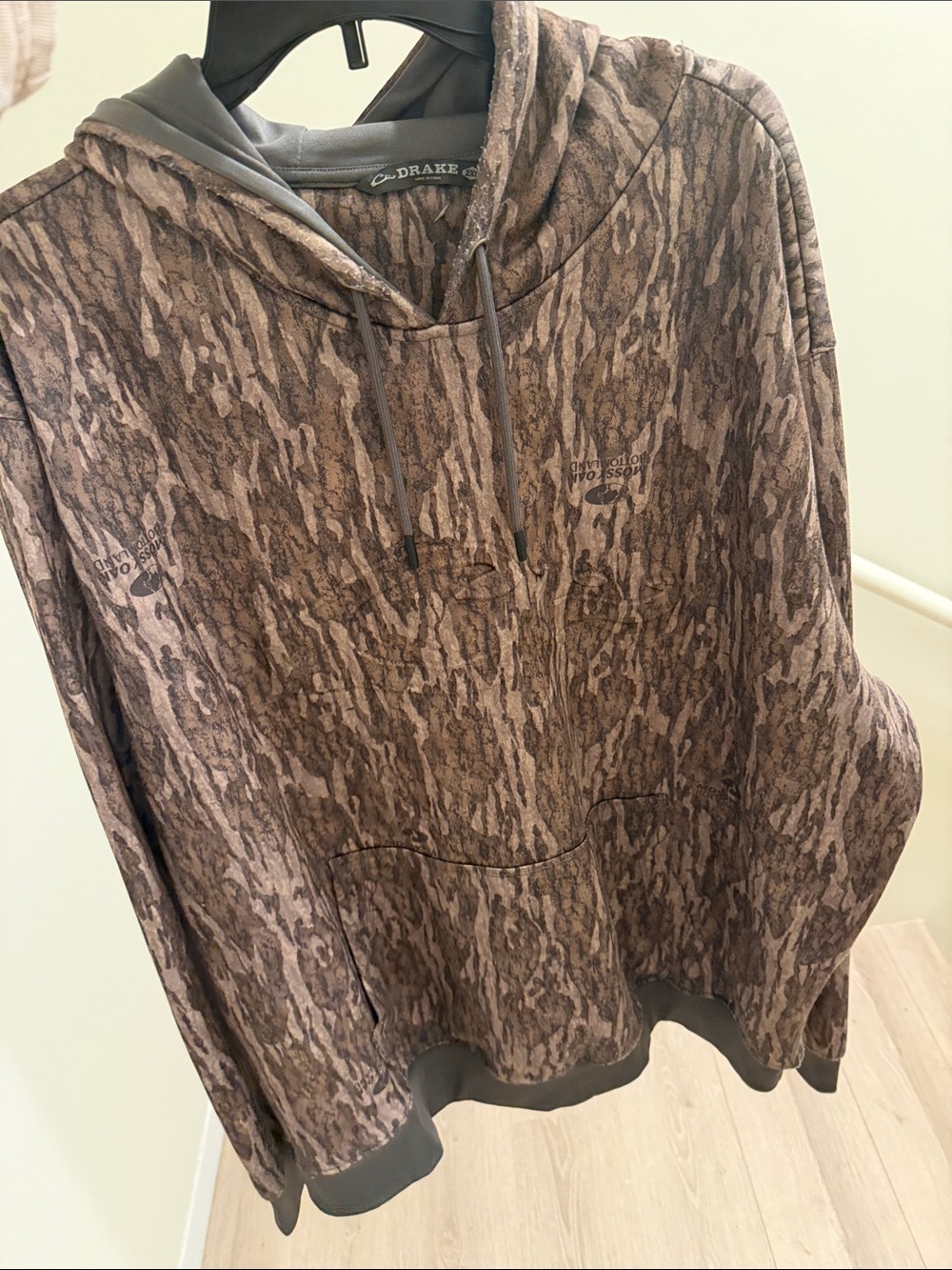 Drake Waterfowl Brown Camo Teddy Hoodie Jacket